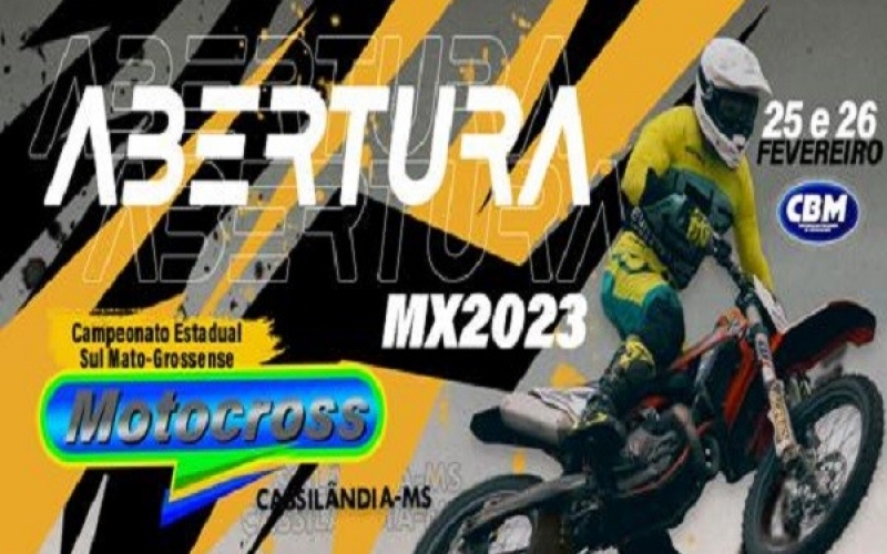 Abertura Motocross Estadual 2023.