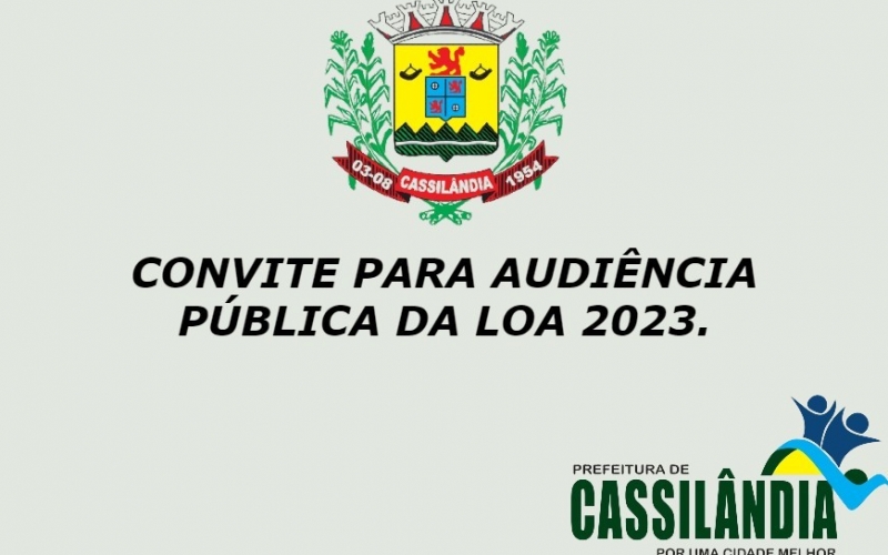 Audiência Pública Para discussão das Propostas da LDO (lei diretrizes orçamentárias) para o exercício de 2023